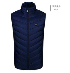 USB Electric Heated Vest Cotton Coat Camping Hiking Thermal Warmer Jacket