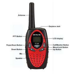 RT628 Mini Walkie Talkie Kids 2pcs PMR Handy Two Way Radio