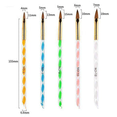 Aesthetic Nail Art Crystal Brush UV Gel Builder