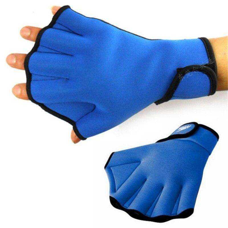 Swimming Water Aerobics Webbed Neoprene Paddle Gloves