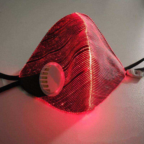 Image of 7 Colors Led Light Replaceable Carbon Filter Dust Face Mask