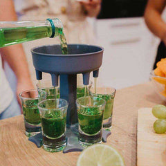 6 Shot Glass And Dispenser