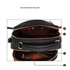 New Spring Inclined Leather Shoulder Bag