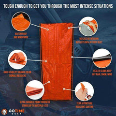 Outdoor Thermal Waterproof Mylar Emergency Blanket Sleeping Bag