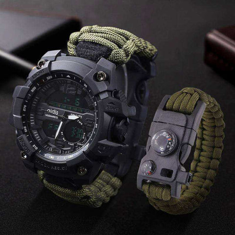 Image of LED Military Electronic Wristwatches with Compass 30M Waterproof