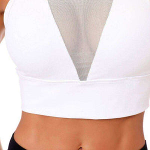 Aesthetic Breathable Mesh Sports Bra Tank Top For Women