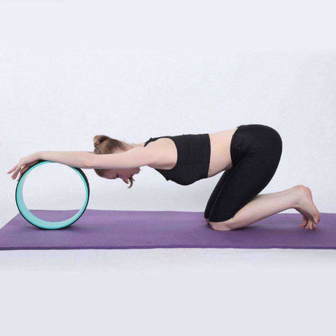 Image of Yoga Circles Pilates Waist Shape Bodybuilding Fitness Roller Wheel