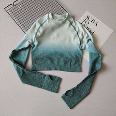 Long Sleeved Yoga Crop Top
