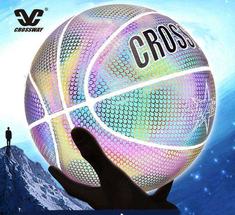 Holographic Reflective Wear-Resistant Luminous Night Basketball Ball