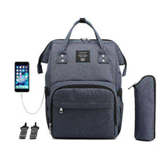 USB Design Waterproof Large Capacity Mummy Diaper Baby Care Pregnant Backpack