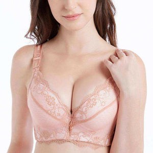Women Lace Padded Push Up Bra Two Cup Underwire Brassiere