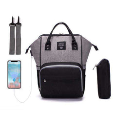 USB Design Waterproof Large Capacity Mummy Diaper Baby Care Pregnant Backpack