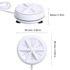 2 in 1 Portable Mini Washing Machine Ultrasonic Washer