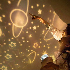 Aesthetic 2 in 1 6 Films Star Night Light 360 Degree Projector