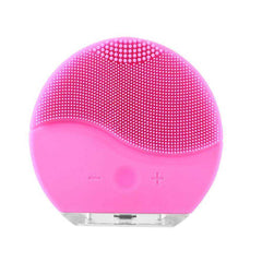 Electric Sonic Vibration Massager Silicone Facial Cleansing Brush