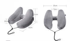 New H Shape Inflatable Travel Pillow Folding Lightweight Neck Pillow