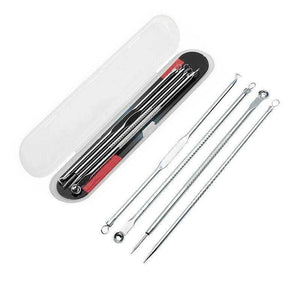 4pcs/set Blackhead Acne Pimple Extractor Vacuum