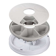 Cat Dog Electric Dry Food 6 Meals 6 Grids Round Timing Automatic Pet Feeder