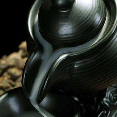 Cool Black Tea Pot with Cup Incense Burner