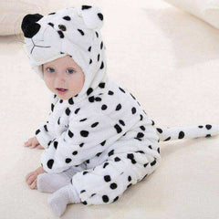 Animal Style Baby Onesie Hooded Cartoon Romper