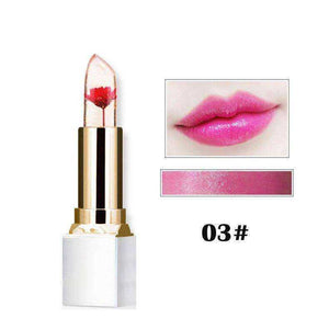 3 Colors Ink Dried Flower Long-lasting Moisturizer Jelly Lipstick