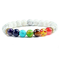 Natural Stone Tiger Eye 7 Chakra Bracelets