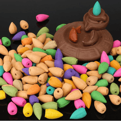 Mixed Relaxing Natural Scents Backflow Incense Cones