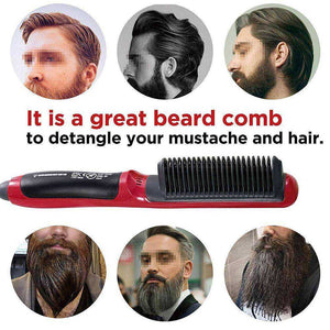 Aesthetic Hair & Beard Straightener Multi-functional Hair Brush Iron Straightening Comb