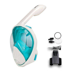 Full Face Scuba Diving Anti Fog Goggles With Camera Mount Underwater Snorkel Mask