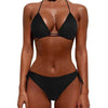 Sexy Women Pure Color 2021 New Brazilian Summer Style Lady Bandage Swimwear Bikini Set