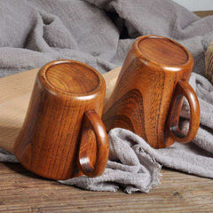 Natural Jujube Wooden Cup Handmade Wooden Coffee Beer Mugs