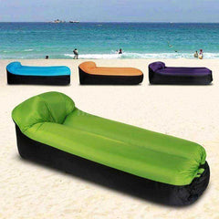 Adult Beach Lounge Chair Fast Folding Waterproof Inflatable Air Bed