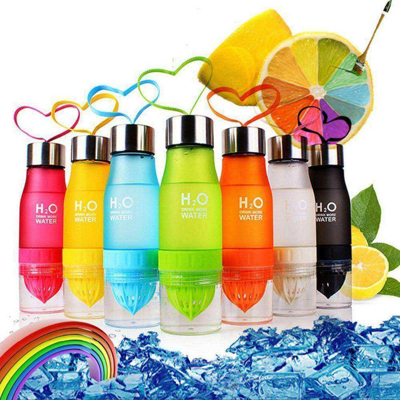 New 650ml H2O Lemon Juice Infuser Water Bottle