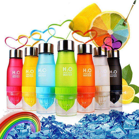 Image of New 650ml H2O Lemon Juice Infuser Water Bottle