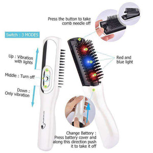 New Infrared Massage Hair Comb Laser Hair Loss Therapy