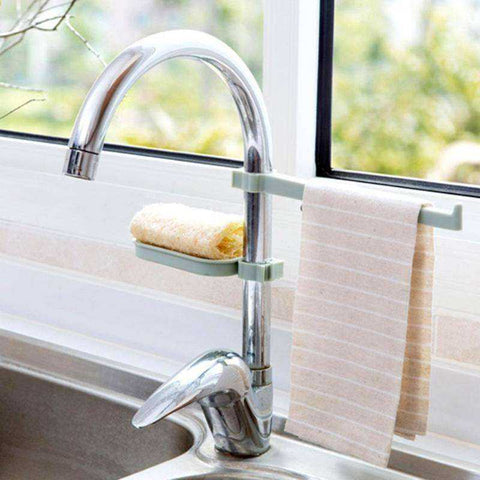 Image of Aesthetic Cool Sink Hanging Storage Rack Holder Faucet Clip Shelf Drain