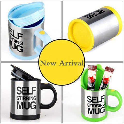 Image of 400ml Automatic Self Stirring Mug Stainless Steel Thermal Double Insulated Smart Cup