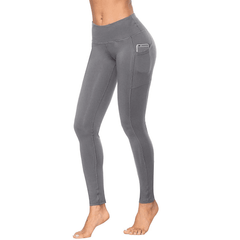 Elastic High Waist Push Up Leggings With Pocket