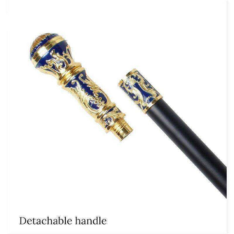 Image of Elegant Decorative Knobs Walking Stick Cane Men