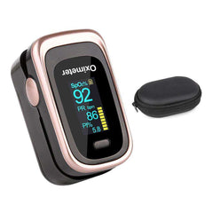 Blue Portable Finger Pulse Oximeter Blood Oxygen Saturation Monitor