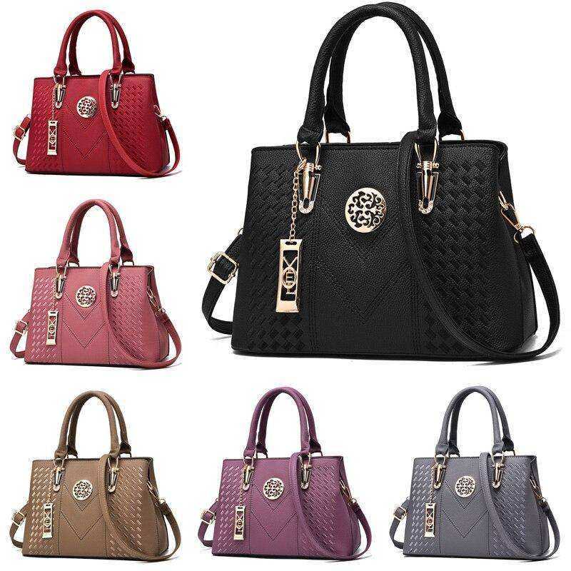 Embroidery Messenger Women Leather Handbags