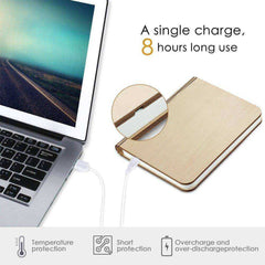 Foldable Magnetic Wooden Book LED Light Lamp