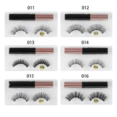 Magnetic Liquid Eyeliner 1 Pair Magnetic Eyelashes Makeup Tool Kit