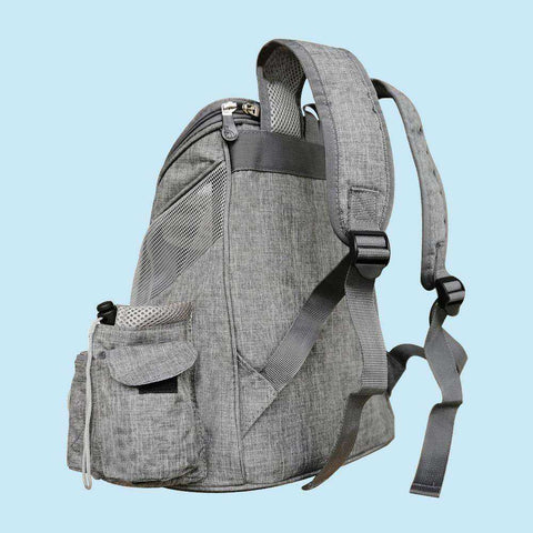 Image of Portable Mesh Dog Bag Backpack