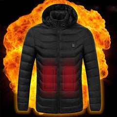 USB Electric Heated Vest Cotton Coat Camping Hiking Thermal Warmer Jacket
