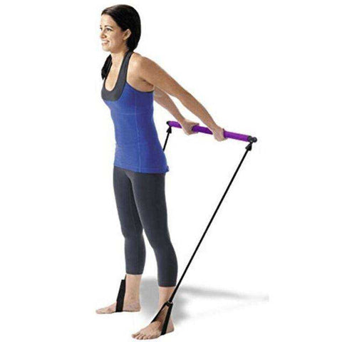 Image of Yoga Spring Exerciser Gym Stick Elastic Rope