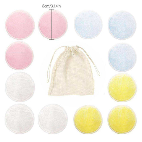 Image of Reusable Bamboo Cotton Pads Make up Facial Remover
