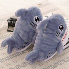 Ladies Home 2020 Fashion Fuzzy Shark Slippers