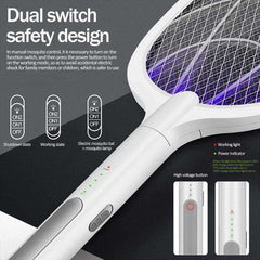 3000V Electric Mosquito Killer With UV Lamp 1200mAh Rechargeable Insect Racket