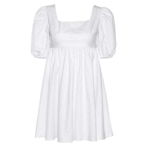 Image of Elegant Sweet White Loose Dress